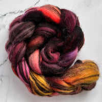 Corriedale Humbug Fibre, inspired by Falling colourway