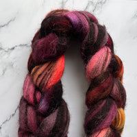 Corriedale Humbug Fibre, inspired by Falling colourway