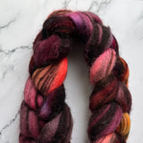 Corriedale Humbug Fibre, inspired by Falling colourway